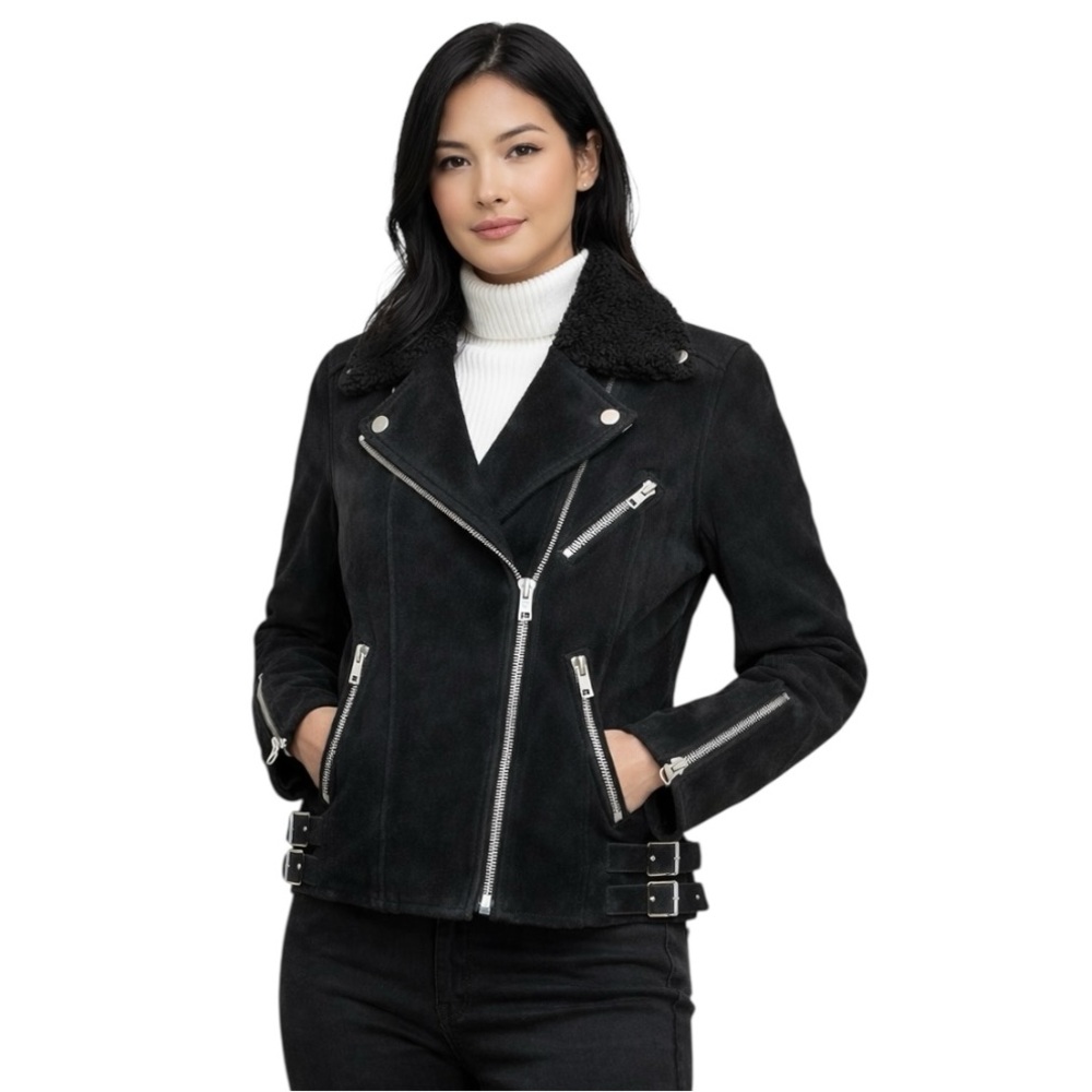 The Kooples Leather Moto Jacket